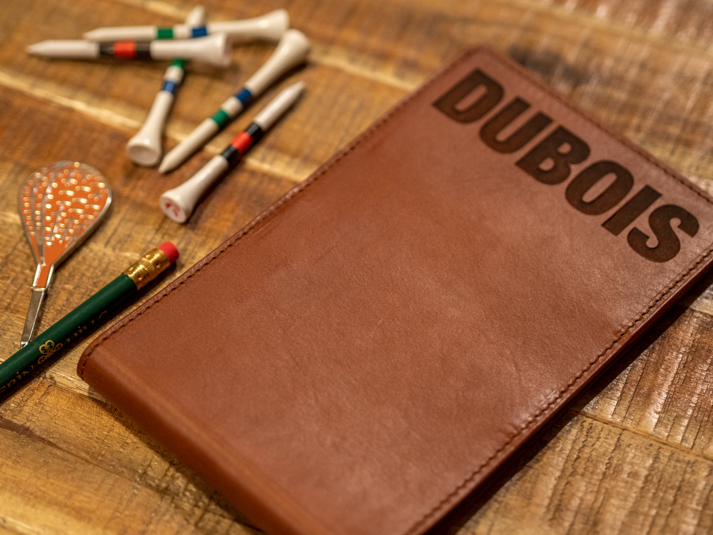 Handmade Leather Scorecard Holder