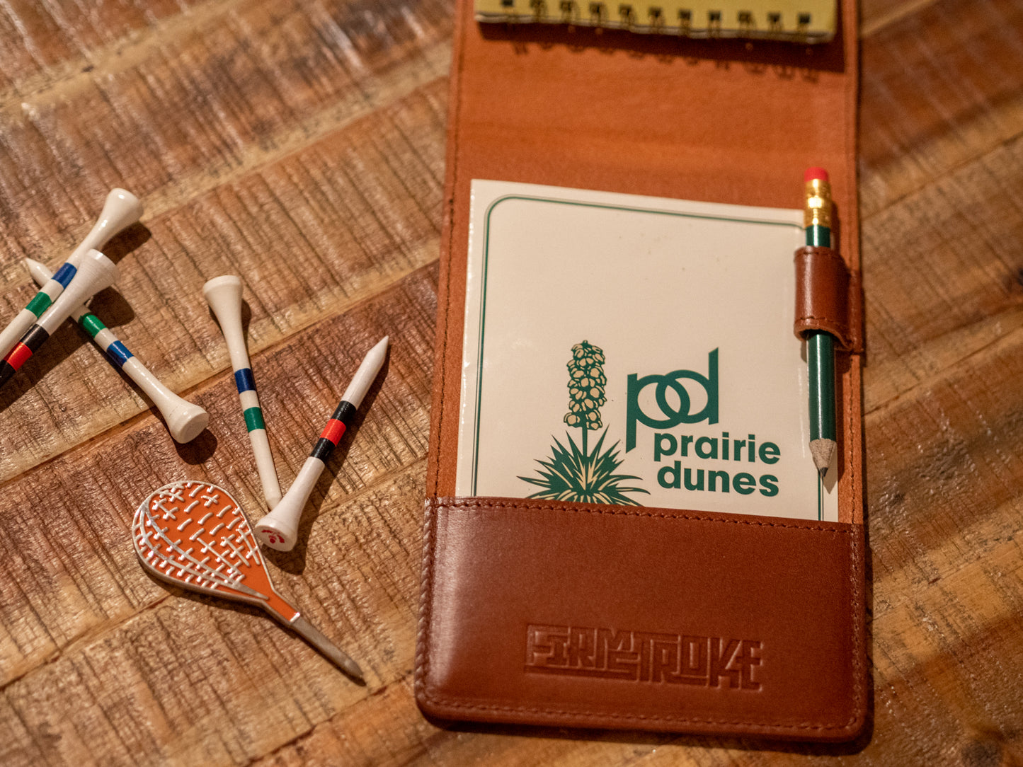 Handmade Leather Scorecard Holder