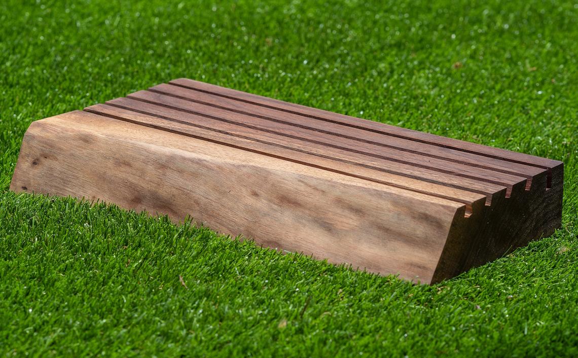 Wide Ball Marker / Divot Tool Display - CUSTOM Layout Live Edge Walnut