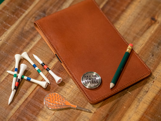Handmade Leather Scorecard Holder