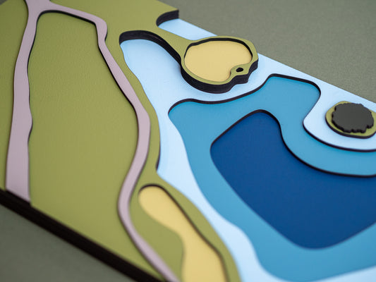 Layered Golf Hole Model - TPC Sawgrass 17th and more